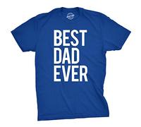 Crazy Dog Tshirts - Mens Best Dad Ever T Shirt Funny tee For Fathers Day Idea For Husband Novelty (Blue) - M - Camiseta Divertidas