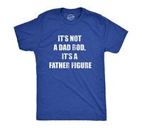 Crazy Dog Tshirts - Mens It's Not A Dad BOD, It's A Father Figure Tshirt Funny Fathers Day Novelty tee (Heather Royal) - M - Camiseta Divertidas
