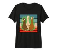 Crazy Duck Lady Pato Lindo Mamá Love Ducks Mujeres Camiseta Premium