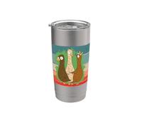 Crazy Duck Lady Pato lindo Mamá Love Ducks Mujeres Vaso térmico de acero inoxidable de doble pared