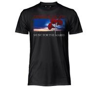 CRAZY FOR ROCK Camiseta de hombre Depeche Mode de algodón, camiseta negra suave y transpirable, camiseta de hombre musical con estampado original y resistente, unisex adulto niño, Negro , XL