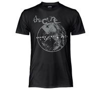 CRAZY FOR ROCK Camiseta de Hombre The Cure en Algodón, T-Camiseta Negra Suave y Transpirable, Camiseta de Hombre Musical con Impresión Original y Resistente, Unisex Adulto Joven, Negro , L