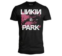 Crazy For Rock Camiseta de Linkin Park para hombre en algodón, suave y transpirable, camiseta musical para hombre con impresión original y resistente, unisex para adulto y niño, Negro , S