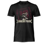 CRAZY FOR ROCK Linkin Park - Camiseta oficial vintage Meteora, unisex, de algodón, camiseta de ajuste regular para adulto y niño, Negro , S