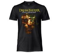 CRAZY FOR ROCK Dream Theater T Shirt Metropolis. Camiseta Oficial Unisex. Camiseta Regular de Algodón. Adulto Hombre, Negro , S