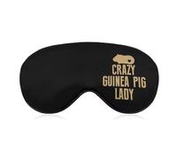 Crazy Guinea Pig Lady - Máscara suave para dormir con correa ajustable, máscara para ojos, bloquea la luz para mujeres y hombres