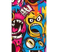 Crazy Hads Graffiti Notebook: Urban Style Notebook Inspired by Street Art