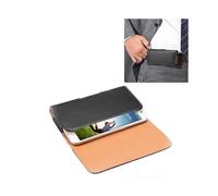 Crazy Horse Texture Vertical Flip Leather Case / Waist Bag with Back Splint for Galaxy S4 / i9500