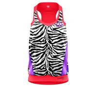 Crazy Idea Top Break Black/Zebra Camiseta de tirantes para mujer L