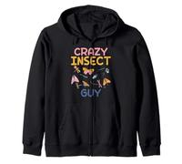 Crazy Insect Guy Amante de los Insectos Sudadera con Capucha