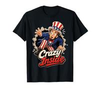 Crazy Inside - Funny Abraham Lincoln Fled Me USA Patriotic Camiseta