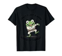 Crazy Is Just A Word Frog Straitjacket Mentalmente Vibrante GRAP Camiseta gráfica económica