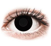 Graduación: -6.00, Radio: 8.60, Diámetro: 14.20 CRAZY LENS - Black Out - Diarias Graduadas (2 Lentillas)