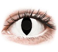 CRAZY LENS - Cat Eye White - Diarias sin graduación (2 Lentillas)
