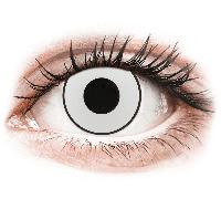 CRAZY LENS - White Black - Diarias sin graduación (2 Lentillas)
