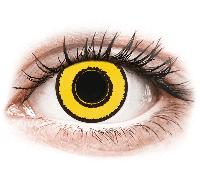 Graduación : -4.50, Radio: 8.60, Diámetro: 14.20 CRAZY LENS - Yellow Twilight - Diarias Graduadas (2 Lentillas)