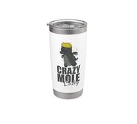 Crazy Mole Lady Animal Montículo Vaso térmico de acero inoxidable de doble pared