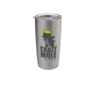 Crazy Mole Lady Animal Montículo Vaso térmico de acero inoxidable de doble pared