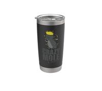 Crazy Mole Lady Animal Montículo Vaso térmico de acero inoxidable de doble pared