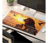 Crazy Mouse Pad The Lion'S Promises At Sunset - Alfombrilla de ratón para juegos