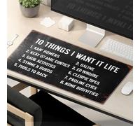 Crazy Mouse Pad Top 10 Things I Want In Life - Alfombrilla de ratón para juegos