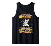 Crazy Pit Bull Mom Funny Dog Mom Puppy Lover Camiseta sin Mangas