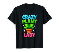 Crazy Plant Lady Jardinería Divertidos Jardineros Hombres Mujeres Camiseta