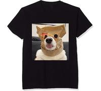 Crazy Printing Cosplay Simple SweatTshirts Camisetas y Tops Black(Large)