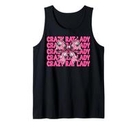 Crazy Rat Lady Rat Girl Mom Mouse Día de la Madre Coqueta Bow Camiseta sin Mangas