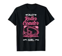 Crazy Roller Coaster Girl Montaña Rusa Camiseta