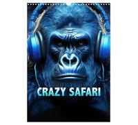 Crazy Safari (Wandkalender 2026 DIN A3 hoch), CALVENDO Monatskalender: Entdecken Sie die Tiere Afrikas im Wandel der Jahreszeiten