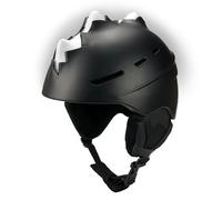 Crazy Safety Black Bone Spike - Casco de snowboard y esquí para niños y adolescentes, casco multideportivo ajustable, talla M (58-61 cm)