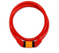 Crazy Safety Candado de Bicicleta | Candado de Código Resistente a la Intemperie| Fácil de Usar| Candado de cable de acero| Candado para Bicicletas de Niñas y Niños| Accesorios para Bicicletas (Rojo)