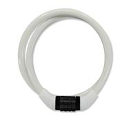 Crazy Safety Candado de Bicicleta | Candado de Código Resistente a la Intemperie| Fácil de Usar| Candado de cable de acero| Candado para Bicicletas de Niñas y Niños| Accesorios para Bicicletas Blanco
