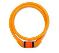 Crazy Safety Candado de Bicicleta | Candado de Código Resistente a la Intemperie| Fácil de Usar| Candado de cable de acero| Candado para Bici de Niñas y Niños| Accesorios para Bicicletas (Naranja)