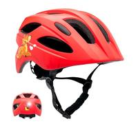 Crazy Safety Casco Bicicleta Niños | Casco para Niño de 6-12 Años Casco de Skate, Ciclismo, MTB, Patines, monopatín | Luz Trasera Recargable USB | Casco Ajustable 54-58 cm (Rojo Ciervo)