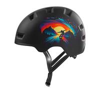 Crazy Safety Rampage Patinaje Negro | Casco para Bici, Skateboard, Patines y Bicicletas BMX | Casco de Bicicleta para Hombres, Mujeres y niños | L (57-61cm) | Casco Ajustable Skater y Ciclistas