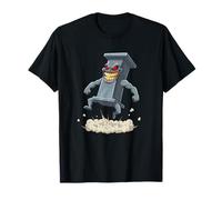 Crazy Saltar I Beam Cartoon Monster Construcción Camiseta