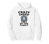 Crazy Sheep of The Family Oveja Divertida Agricultor Sudadera con Capucha