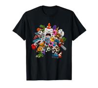 Crazy Slime Toy Monster Gaming Pizza Caos Camiseta
