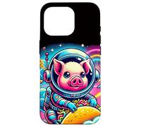 Crazy Space Taco Pig Funny Carcasa para iPhone 16 Pro