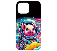 Crazy Space Taco Pig Funny Carcasa para iPhone 16 Pro MAX