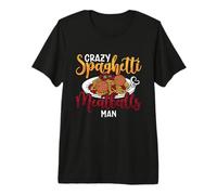 Crazy Spaghetti Y Albóndigas Hombre Italiano Foodies Albóndigas Camiseta Premium