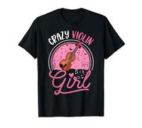 Crazy Violin Girl Violin Chica Violinista Camiseta