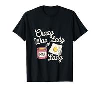 Crazy Wax Lady Fun Beauty Lover's Humor para salones Camiseta