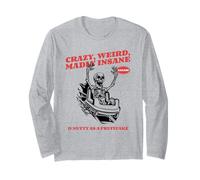 Crazy Weird Locamente Loco & Nutty como Un Pastel De Frutas (Gracioso) Manga Larga