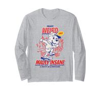 Crazy Weird Locamente Loco & Nutty como Un Pastel De Frutas (Gracioso) Manga Larga