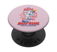 Crazy Weird Locamente Loco & Nutty como Un Pastel De Frutas (Gracioso) PopSockets PopGrip Adhesivo
