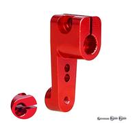 CrazyHobby Bocina servo de aluminio para axial SCX24 AS-1 Micro servo AXI31619 Lock servo Arm fit AXI90081, AXI00001, AXI00002 (rojo)