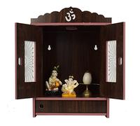 CrazyInk Crazyink-512 - Templo de Madera para Colgar en la Pared para el hogar, Soporte de Dios para habitación Pooja, Soporte de Madera para Oficina y Tienda